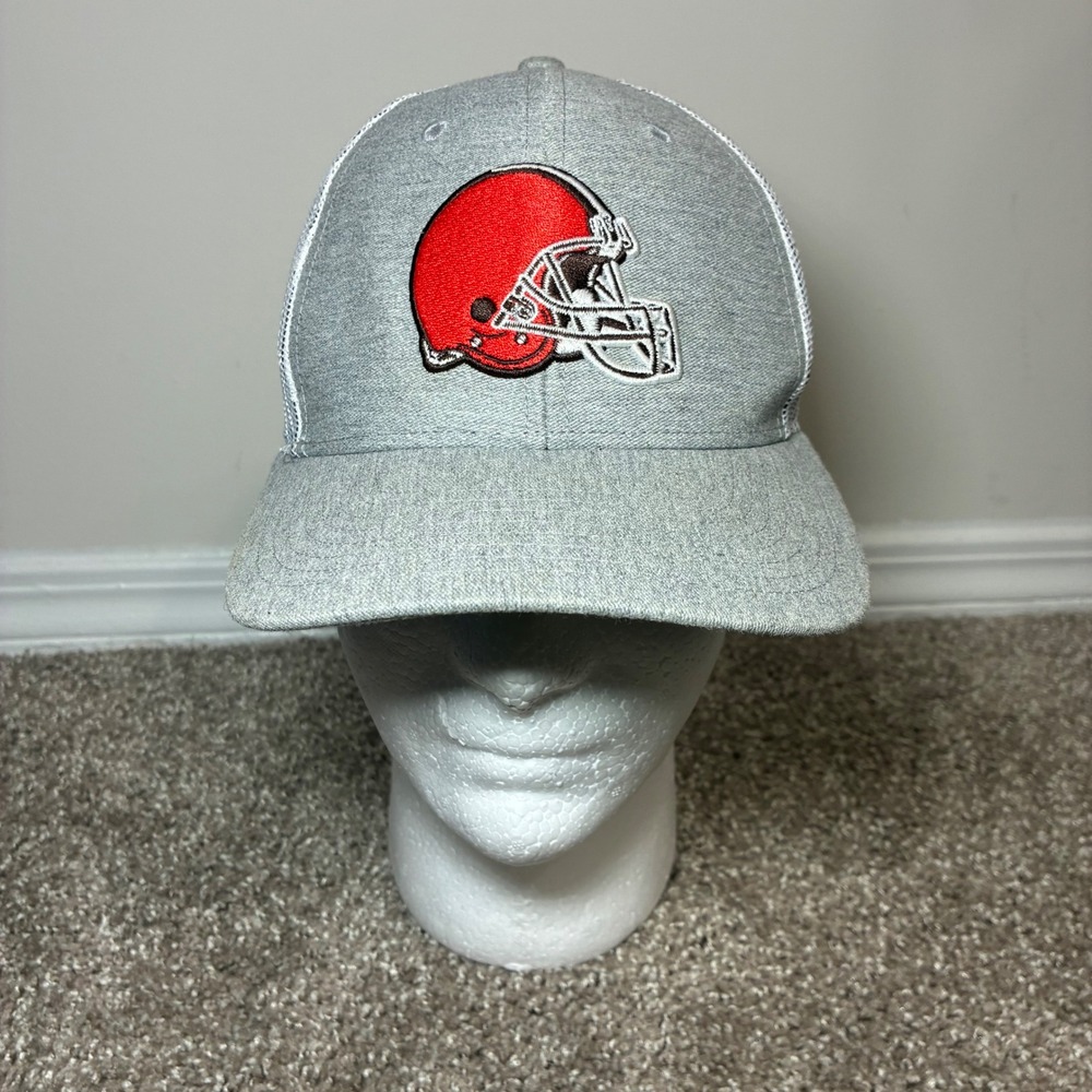 Cleveland Browns Snapback Hat OSFA Gray 47 Brand Trucker Mesh NFL Football